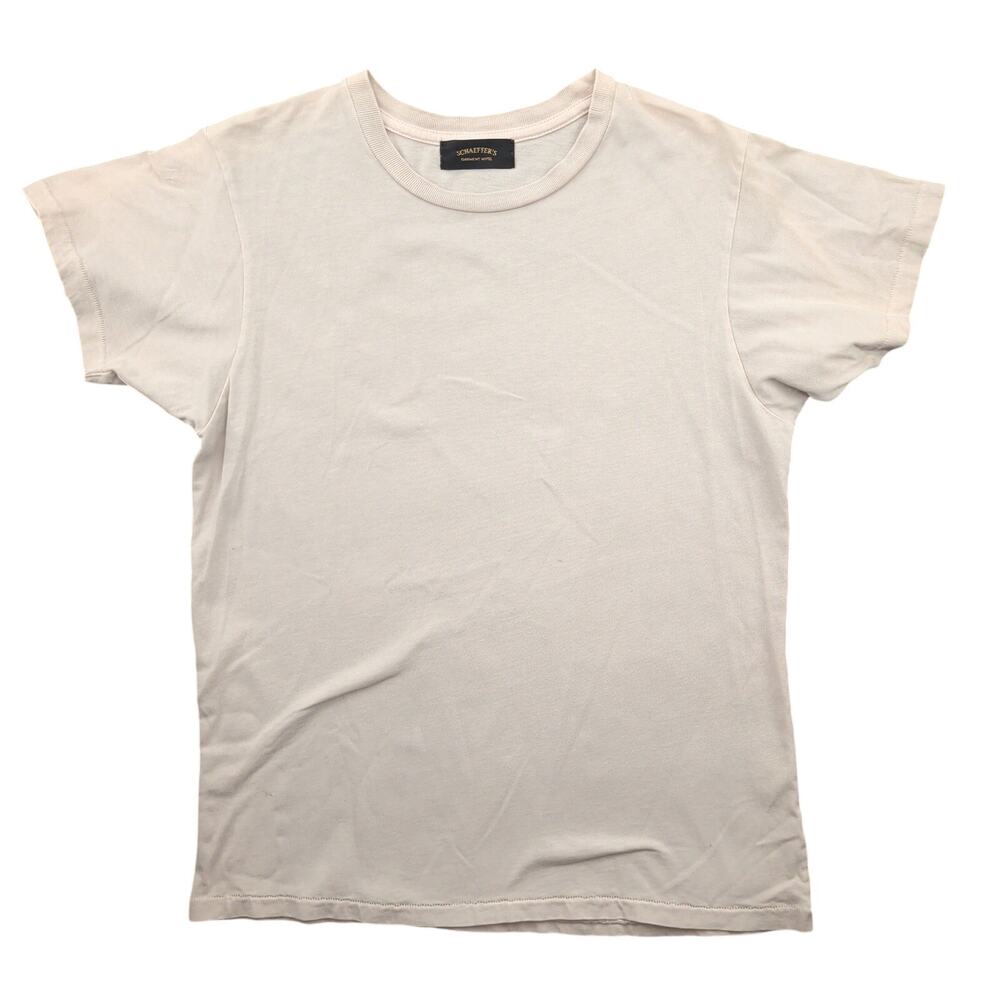 Schaeffer's Garment Hotel Ringspun 40s Tee Off White Shirt Men's Medium